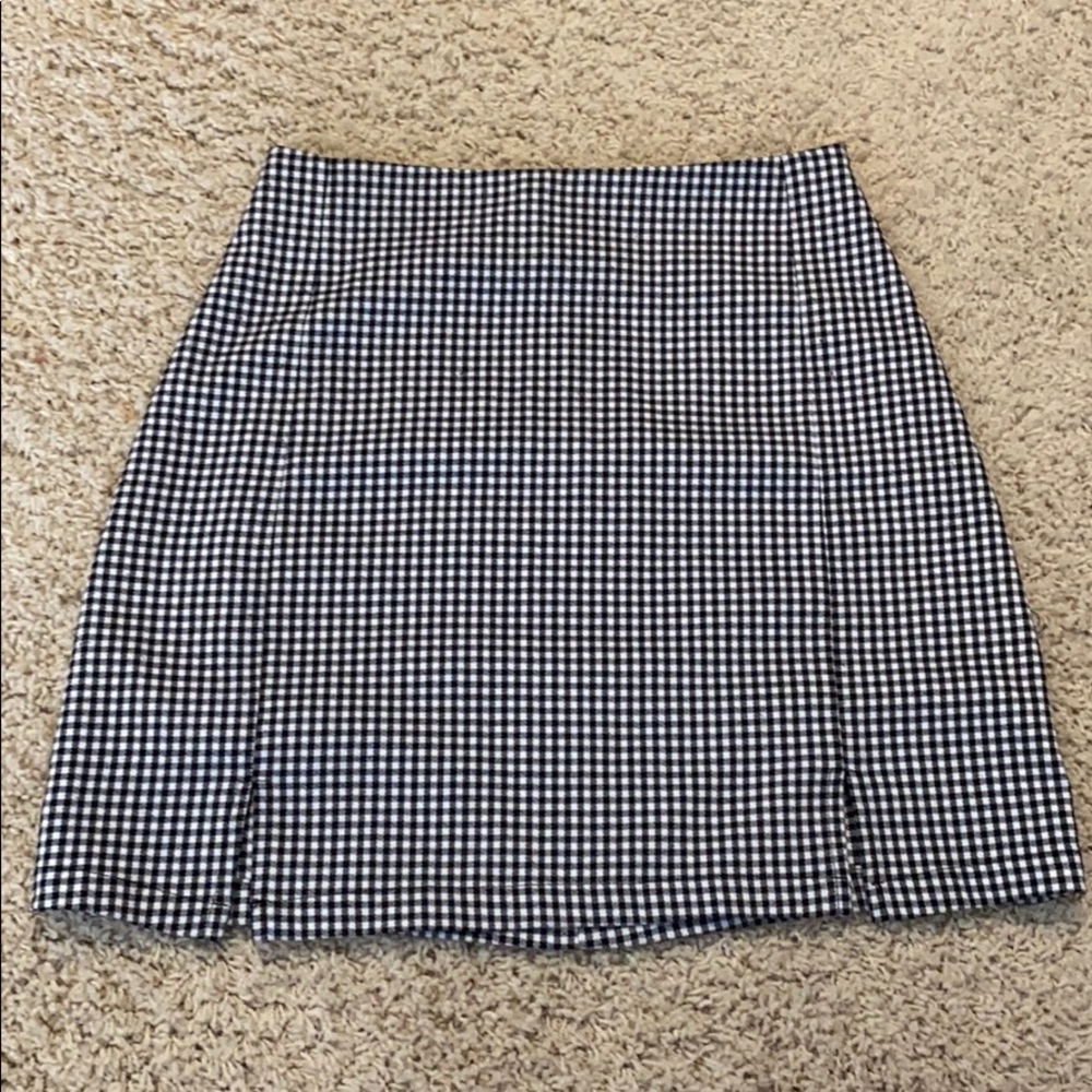 plaid brandy melville cara skirt